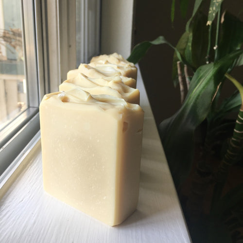 handmade soap bars with a natural creamy appearance